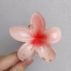Pinza para el Cabello de Flor de Plumeria para Mujer, Pinza de Tiburón Floral, Accesorio Estilo Vacaciones en la Playa, Pasador, Adorno para el Cabello, Pinza para el Cabello