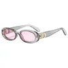 Accesorio Metálico Redondo Transfronterizo Europeo y Americano Gafas de Sol para Caras Grandes, Gafas de Sol de Calle Modernas Adelgazantes para Mujeres, Protección UV