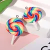 Chaveiro de Unha de Chifre Pirulito de Argila Macia com Pingente Pingente de Bolsa DIY Presente Criativo 28mm
