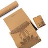 Cuerda de saltar de goma antideslizante, silenciosa, engrosada y ensanchada, personalizada, para fitness, esterilla de yoga de corcho para el hogar.