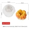 Molde de Silicone Flor Tridimensional Simulada, Fácil de Desenformar, Bolo, Vela Aromática, Sabonete Artesanal, Ferramentas de Confeitaria DIY Atacado