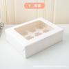 Caja para cupcakes 2/4/6/12 caja de embalaje portátil caja de embalaje para capacillos de papel Ma Fen caja para tarta de huevo