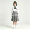 Uniforme escolar de estilo universitario, traje gris, unisex, adecuado para estudiantes de secundaria y primaria, se usa como uniforme de clase, para el día del deporte, actuaciones corales y recitaciones