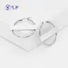 Pendientes de acero inoxidable con letras transfronterizos en stock diy nombre de familia nombre regalo de Navidad Día de la Madre fabricante