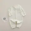 Ropa para bebé para primavera y otoño, mameluco sin costuras, mameluco de algodón puro cómodo de manga larga para bebé, pijamas para niños, conjunto de una pieza para bebé