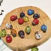 Mariquita de Siete Estrellas Esmaltada Antigua Cuentas Sueltas Coloridas con Separadores de Cuentas Pulsera Accesorios para Pulseras Juguetes Culturales Soportes para Manualidades Venta al por Mayor 490