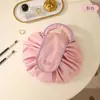 Bolsa de Maquillaje Perezosa para Mujer, Bolsa Portátil de Gran Capacidad para Almacenamiento de Cosméticos, Bolsa de Tocador Impermeable con Cordón para Viaje