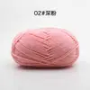 Hilo de Algodón de Leche de 4 Hebras para Muñeca, Grosor Medio, Hecho a Mano, DIY, Bufanda Tejida, Bola de Lana, Gancho, Zapatillas de Algodón, Bolsa de Materiales