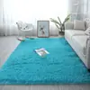 Alfombra Popular de Estilo Escandinavo para Sala de Estar, Alfombrilla para Mesa de Café en Casa, Alfombra de Piso de Pelo Largo para Dormitorio, Manta de Cama Linda Completa