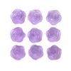 Fabricantes de resina para cabello liso, rosa de fondo plano de 19 mm multicolor con agujeros, hermosas flores, anillos para el cabello y otros materiales de accesorios de bricolaje