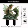 Cross-border Spirit Dragon Mount Vaso Acrílico Jardim Jardim Decoração para Casa Adereços Planta Cartão Decorativo