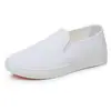 Zapatos de Enfermera Zapatos de Tela Blancos para Hombres y Mujeres Cómodos Combinan con Todo Antideslizantes Transpirables Zapatos Blancos Slip-on Zapatos de Tela del Viejo Pekín