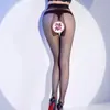 Meias Ultrafinas 0Dt Sem Entrepernas para Mulheres, Entrepernas Aberto, Meias Sexy Invisíveis Anti-Puxões, Meia-Calça Sem Costura com Entreperna em T para Homens