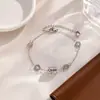 Collar de Acero de Titanio con Diamantes Completos de Cintura Pequeña que No se Desvanece para Mujer Versátil de Lujo Accesible de Alta Gama Estilo Frío Ins Cadena Clavicular de Oro de 18K