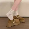 Zapatos Birkenstock Gruesos Súper Elegantes para Mujer, Nuevo Modelo Primavera 2026, Mocasines Versátiles de Moda Casual que Aumentan la Altura, Artículo Más Vendido