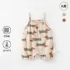 Enterizo Delgado de Verano con Tirantes Hecho de Algodón de Bambú Grado A para Niños y Niñas, Mono para Bebé, Enterizo Exterior de Estilo Japonés para Niños