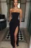 Otoño 2026 Nuevo Vestido de Noche Antideslizante Espina de Pescado Color Sólido Sexy sin Tirantes para Mujer Europeo y Americano Amazon