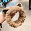 Orejas de Gato de Peluche Cara Linda Diadema para Lavarse la Cara para Mujeres 2023 Nueva Diadema para el Cabello de Otoño e Invierno Goma para el Cabello Diadema para Lavarse la Cara para Mujeres