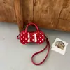Bolso bandolera de lunares estilo chica dulce coreana, simple y elegante, nueva moda otoño 2026, bolso de hombro y axila de gran capacidad