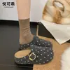 Chinelos de feltro estilo Birkenstock para mulheres, para usar ao ar livre, novo estilo Outono/Inverno 2026, sola grossa, salto interno oculto, slip-on casual