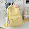 Mochila de Color Caramelo Fresca y Dulce de Nuevo Modelo Estilo Bosque de Alto Valor Estético para Estudiantes de Secundaria y Preparatoria, Bolso Ligero de Doble Hombro de Gran Capacidad