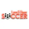 Serie de Fútbol Transfronteriza Plástico Blando de PVC Flor de Zapato Gota Accesorios para Agujeros de Zapato Fiesta de Club de Fútbol Accesorios de Hebilla de Zapato