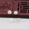 Yiwu hilo dorado nuevo color conservante chapado en oro DIY Nuevo incrustado tapón de silicona para oreja accesorios de tapón para la oreja pendiente de botón incrustado hecho a mano B12 99