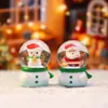 Nuevo producto transfronterizo: Adorno navideño de bola de cristal con hombre mayor y muñeco de nieve, regalo para niños, pequeña bola de agua brillante, venta directa
