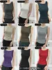 Camiseta sem mangas estilo coreano, um ombro só, colete modelador, cor sólida, elástica, bodycon, estilo básico, confortável, não aperta 8118