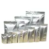 Bolsas de Empaque de Papel de Aluminio Auto-Soportables y Auto-Sellables para Té, Galletas, Nueces, Alimentos, Bolsas con Cierre para Turrón de Fácil Apertura