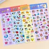 Adesivos Planos de Coelho e Urso Fofos para Diários Infantis, Decorações Manuais para Meninas, Adesivos de Recompensa, Adesivos para Celular