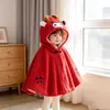 Capa para bebé, cortavientos infantil nuevo para primavera y otoño, prenda de abrigo a prueba de viento con forro de felpa de dibujos animados de invierno para niños y niñas