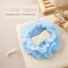 Flor de ducha y toalla exfoliante 2 en 1 transfronteriza nueva, con compartimento para jabón, bolsa de red de espuma engrosada y bola de baño elástica