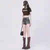 Shorts de Mezclilla Retro Americanos para Mujer, Tendencia Verano 2026 Versátiles Nuevos de Cintura Alta Ajustados de Línea A Hot Pants