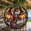 Productos transfronterizos, encantador arte acrílico con dragón vibrante, decoración para el hogar y fiestas.
