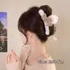 Nuevo Pasador de Pelo de Felpa 2025 para Mujer, Gama Alta, Exquisito, Gran Volumen de Cabello, Pinza de Tiburón, Pasador Versátil, Tocado, Accesorios para el Cabello