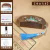 Festival de Mediados de Otoño Peine de Madera Incrustado con Nácar Kit de Materiales Hechos a Mano para DIY Peine de Sándalo Negro Dorado Fragmentos de Concha Actividad de Team Building para Salón