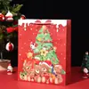 Sacola de Presente de Natal Urso de Desenho Animado Criativo Bolsa Tote Véspera de Natal Caixa de Presente Sacola de Doces de Halloween