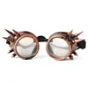 En stock Gafas de Halloween estilo retro europeo y americano con remaches Steampunk Gafas STEAMPUNK