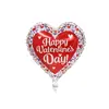 Colección Globos de Película de Aluminio en Forma de Corazón de 18 Pulgadas para San Valentín, Globo para Confesión de Boda, Globo Decorativo para Fiesta, Papel de Aluminio