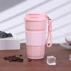Taza Termo de Acero Inoxidable 316 de Aspecto Elevado, Taza de Café de Lujo Accesible para Oficina de Negocios, Vaso Portátil para Exterior con Cuerda