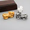 Plata de pie S999 plata dura 3D plata tailandesa retro Estrella de la Suerte alta fortuna valiente hecho a mano DIY Cuerda accesorios de joyería de plata