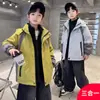 Chaqueta Impermeable para Niños 3 en 1 Desmontable Otoño/Invierno 2026 Nuevo Abrigo con Capucha para Niños Tendencia