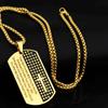 Amazon Explosiones Collar de Acero Inoxidable Masculino Colgante Marca Crusader con Letra diy Accesorios Collar de Acero Titanio Venta al por Mayor