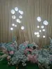 Novos adereços de casamento borboleta de ferro pássaro guia de estrada salão de casamento decoração de palco T layout de lâmpada de chão luminosa