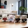 Oso Lindo con Suéter Colgante Juguete de Peluche Muñeca Oso de Peluche Colgante de Bolsa Llavero Muñeca Muñeca