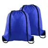 Mochila saco com cordão de tecido Oxford personalizada para armazenamento em esportes de maratona ao ar livre, bolsa saco com cordão de poliéster impermeável