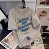 2025 Nuevo Suministro de Puesto Callejero Mercado Nocturno Camiseta de Manga Corta para Mujer Fabricante Mayorista Holgada Talla Grande Top Camiseta de Manga Corta para Mujer