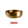 Tazón de Acero Inoxidable para Fideos Fríos Estilo Coreano Tazón para Ensalada Dorado Snack Tazón para Platos Fríos Hogar Tazón para Sopa Doble Capa Tazón para Arroz Comercial