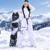 Novas calças de neve de inverno, à prova de vento, resistentes ao frio, espessadas para aquecimento, impermeáveis e forradas com algodão; calças de esqui femininas disponíveis para distribuição e atacado